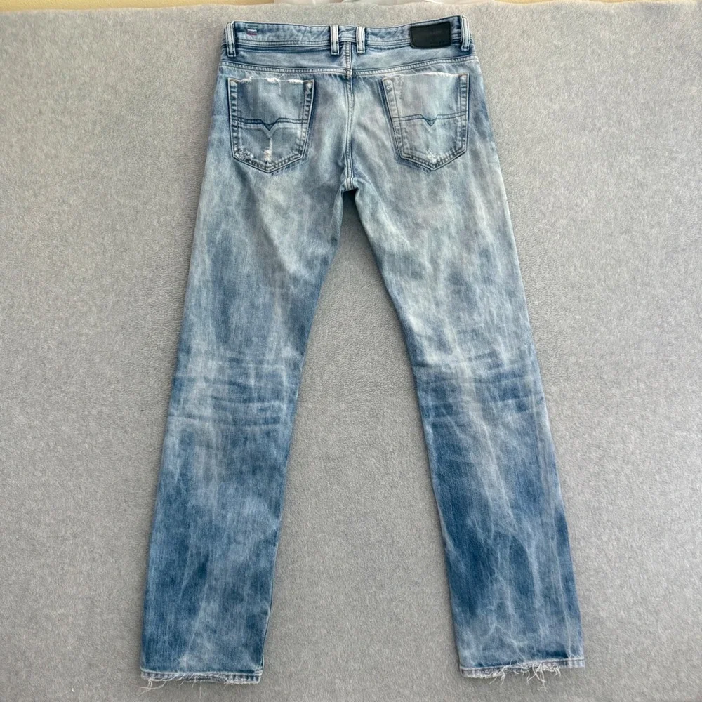 Diesel Viker Blue Eyecons 2010/2 Edition Mens Jeans 32x34 Light Wash Made Italy
